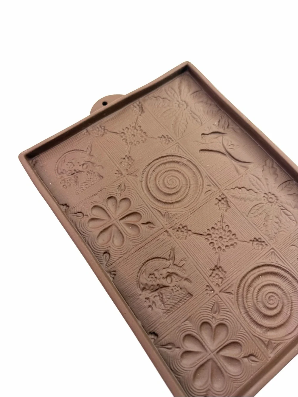 Hartstone USA Brown Vintage Embossed Shortbread Cookie Press Rectangle Mold